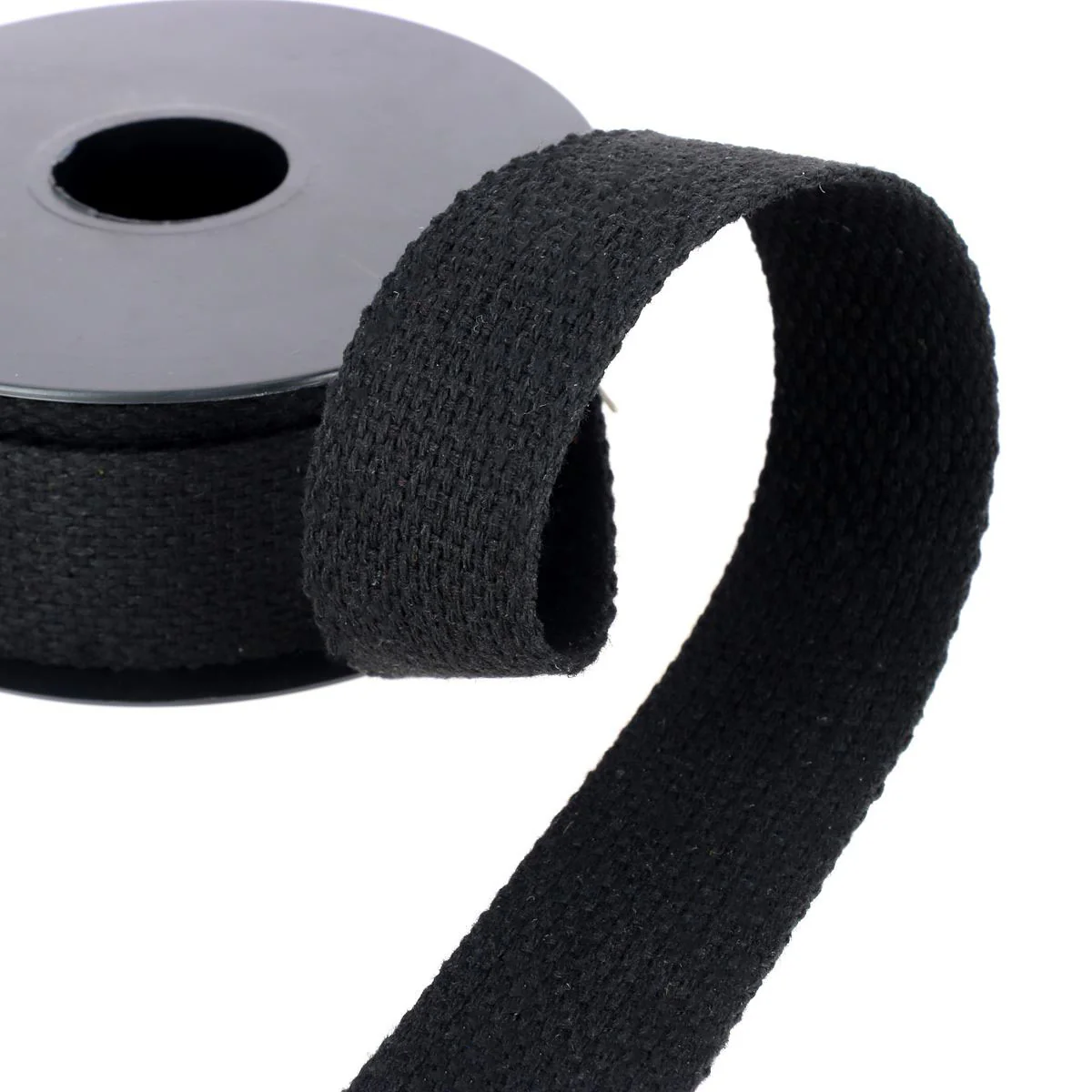 Sangle en Coton 30mm - NOIR - Bobine de 5 mètres