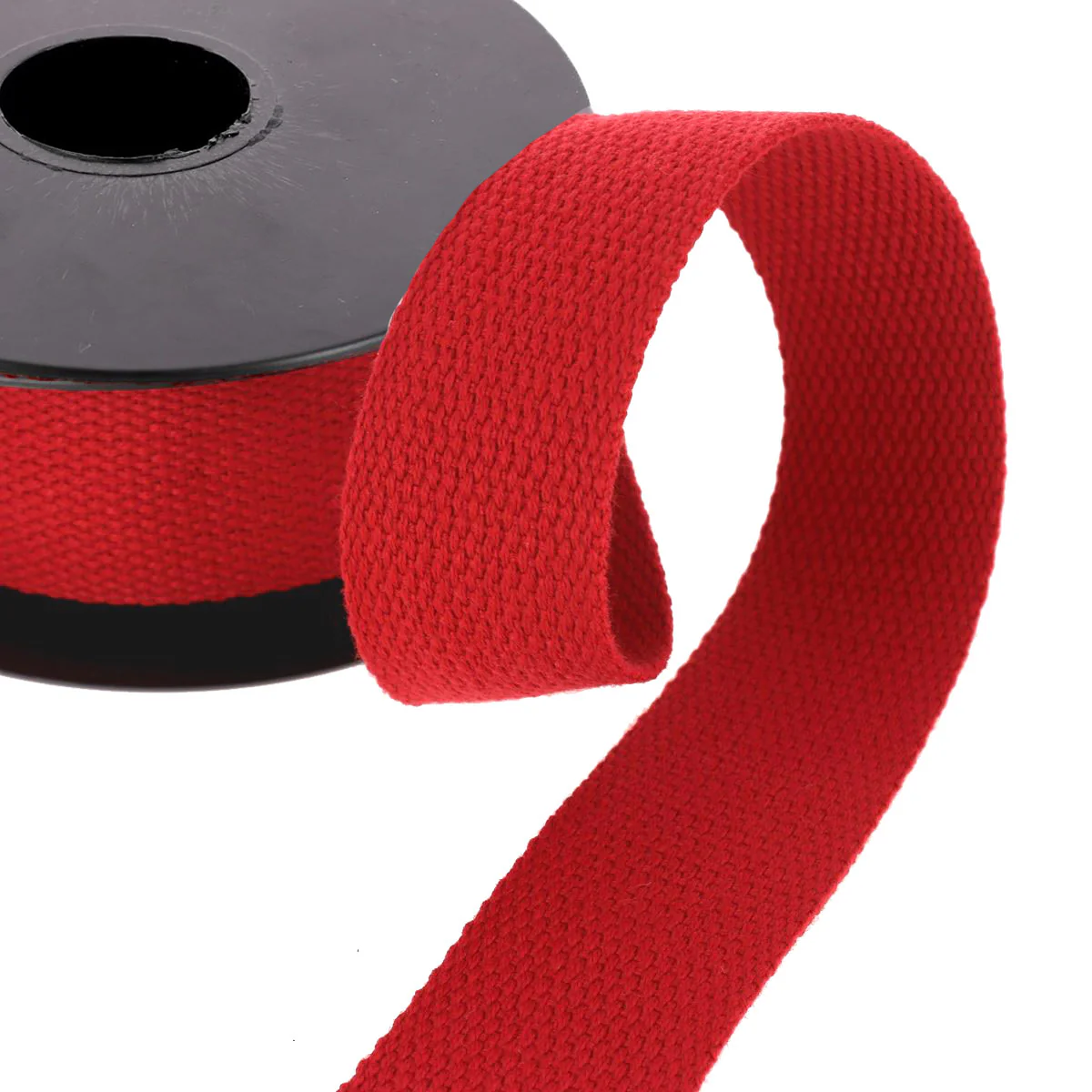 Sangle en Coton 30mm - ROUGE - Bobine de 5 mètres