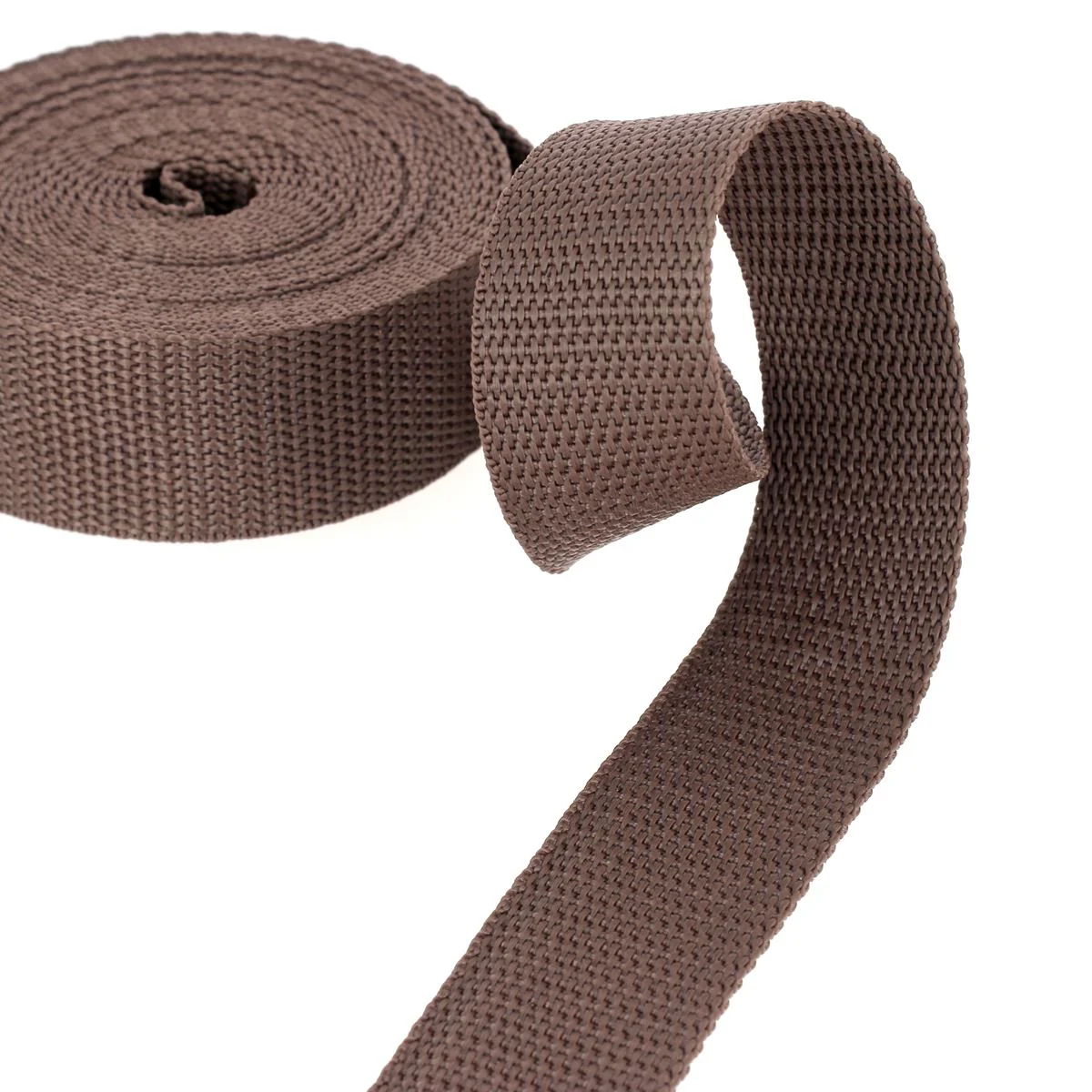 Sangle polypropylène - MARRON - Largeur 30mm - Bobine de 5 mètres - Image 2