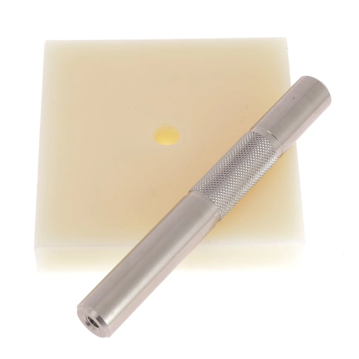 Kit de pose - Plaque diam 8mm + manche à frapper en inox - PINCE
