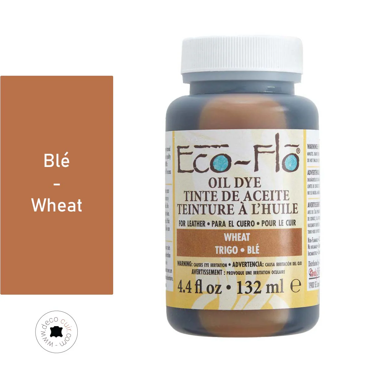 Teinture à l'huile pour cuir - Eco-Flo Oil Dye - 132ml - BLÉ / WHEAT