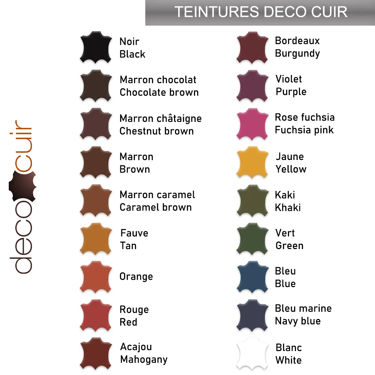 Teinture base aqueuse Deco Cuir - BLEU - Image 2