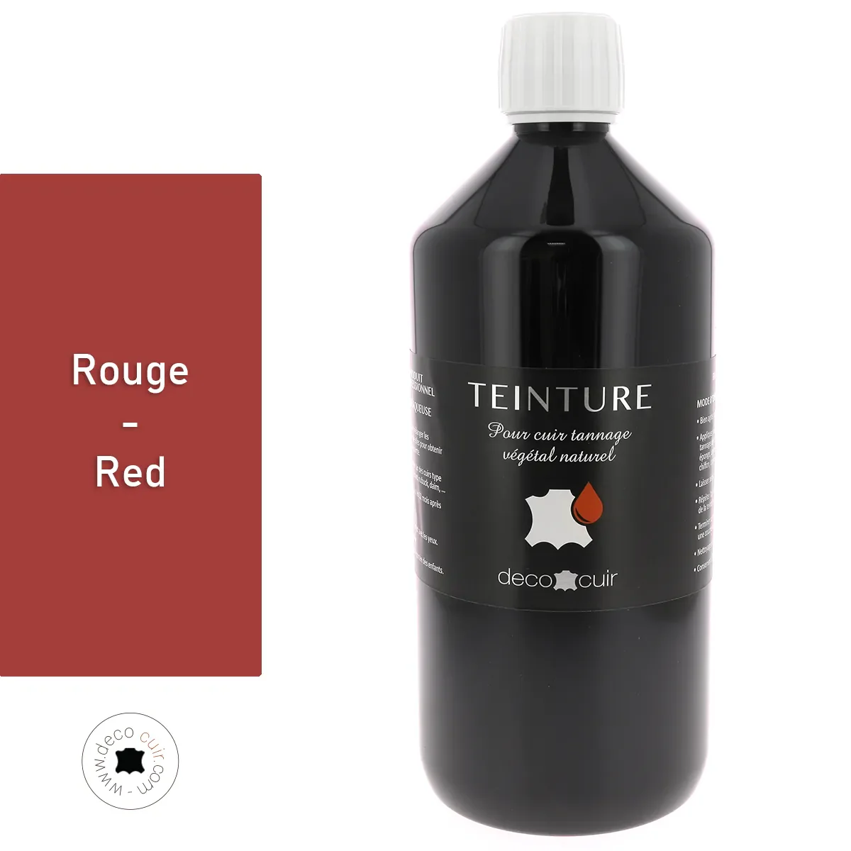 Teinture base aqueuse Deco Cuir - ROUGE - Image 5