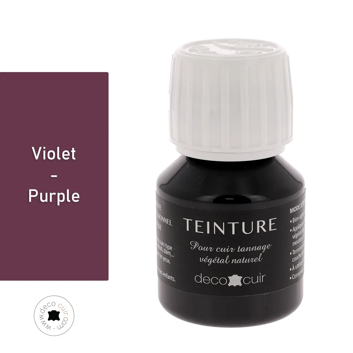 Teinture base aqueuse Deco Cuir - VIOLET