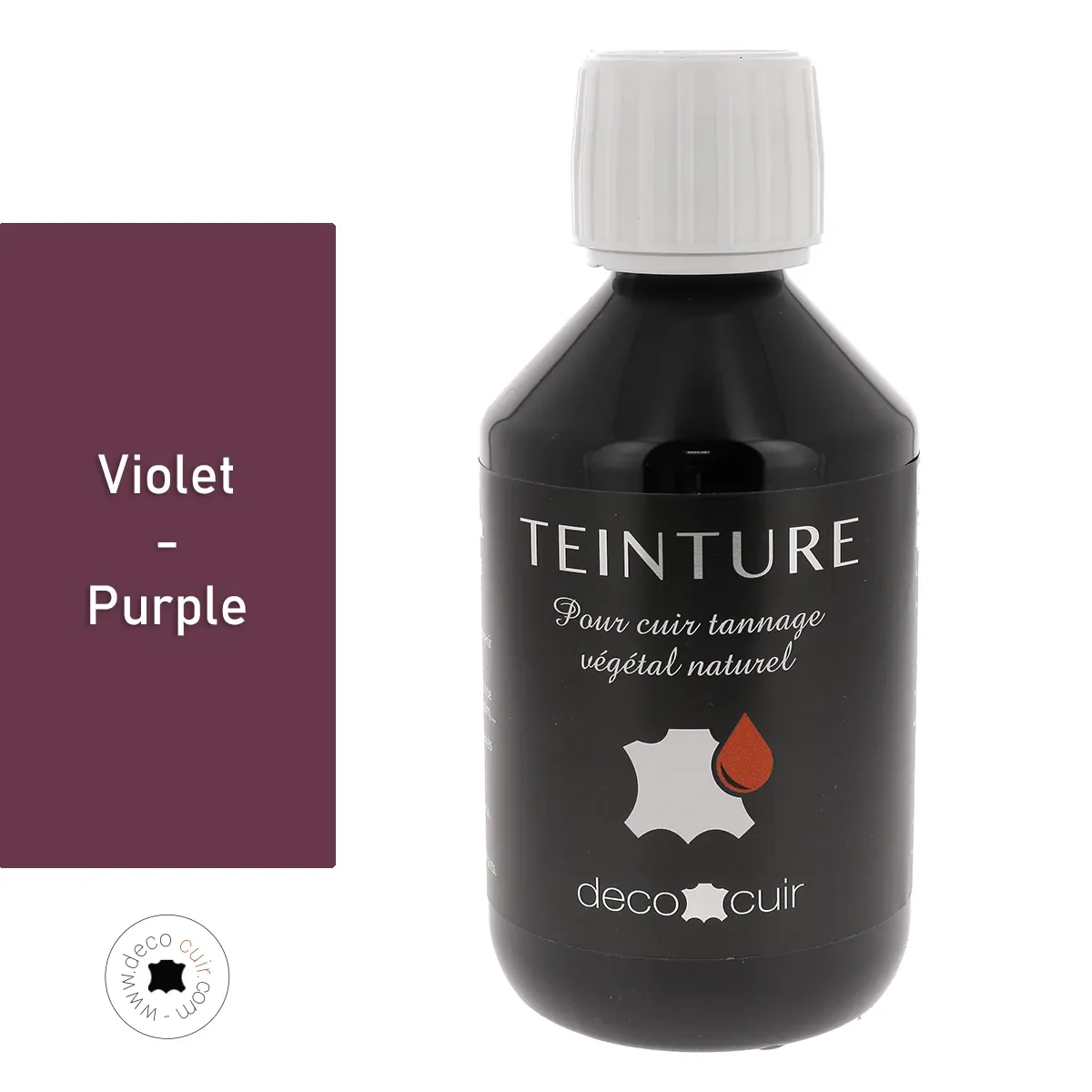 Teinture base aqueuse Deco Cuir - VIOLET - Image 4