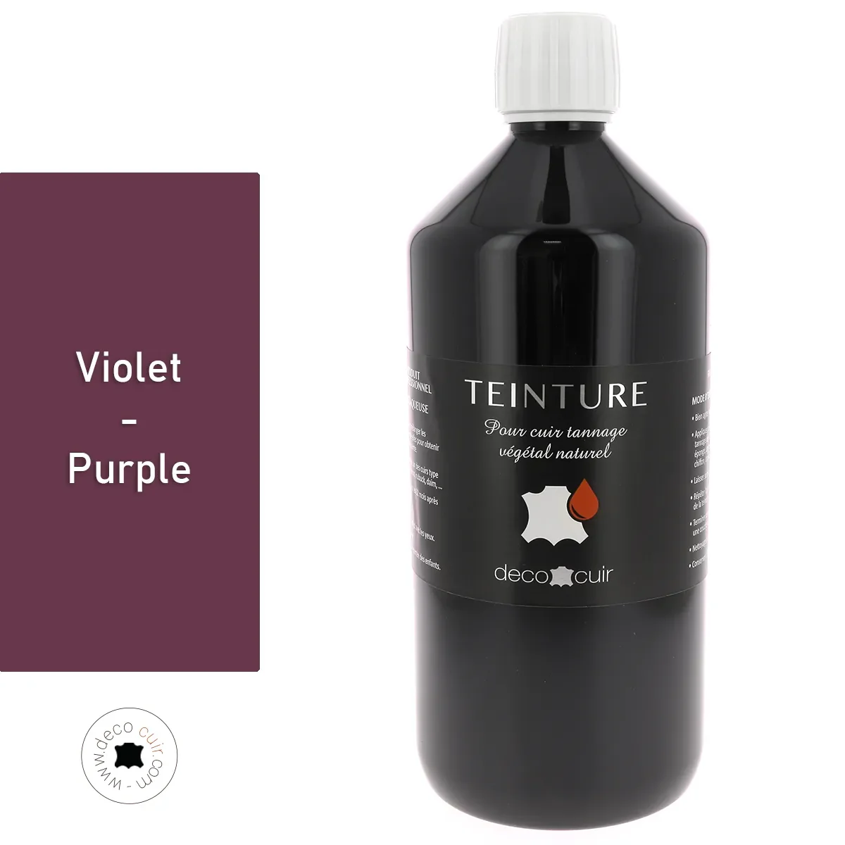 Teinture base aqueuse Deco Cuir - VIOLET - Image 5
