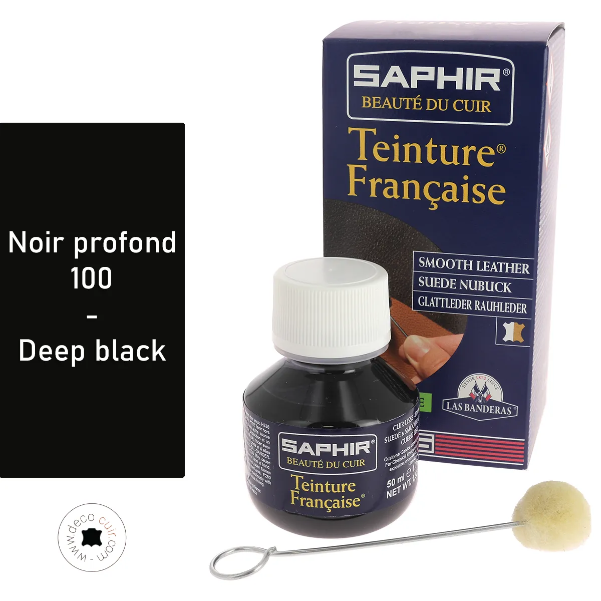 Teinture Française 50ml Saphir - BASE NOIR PROFOND 100