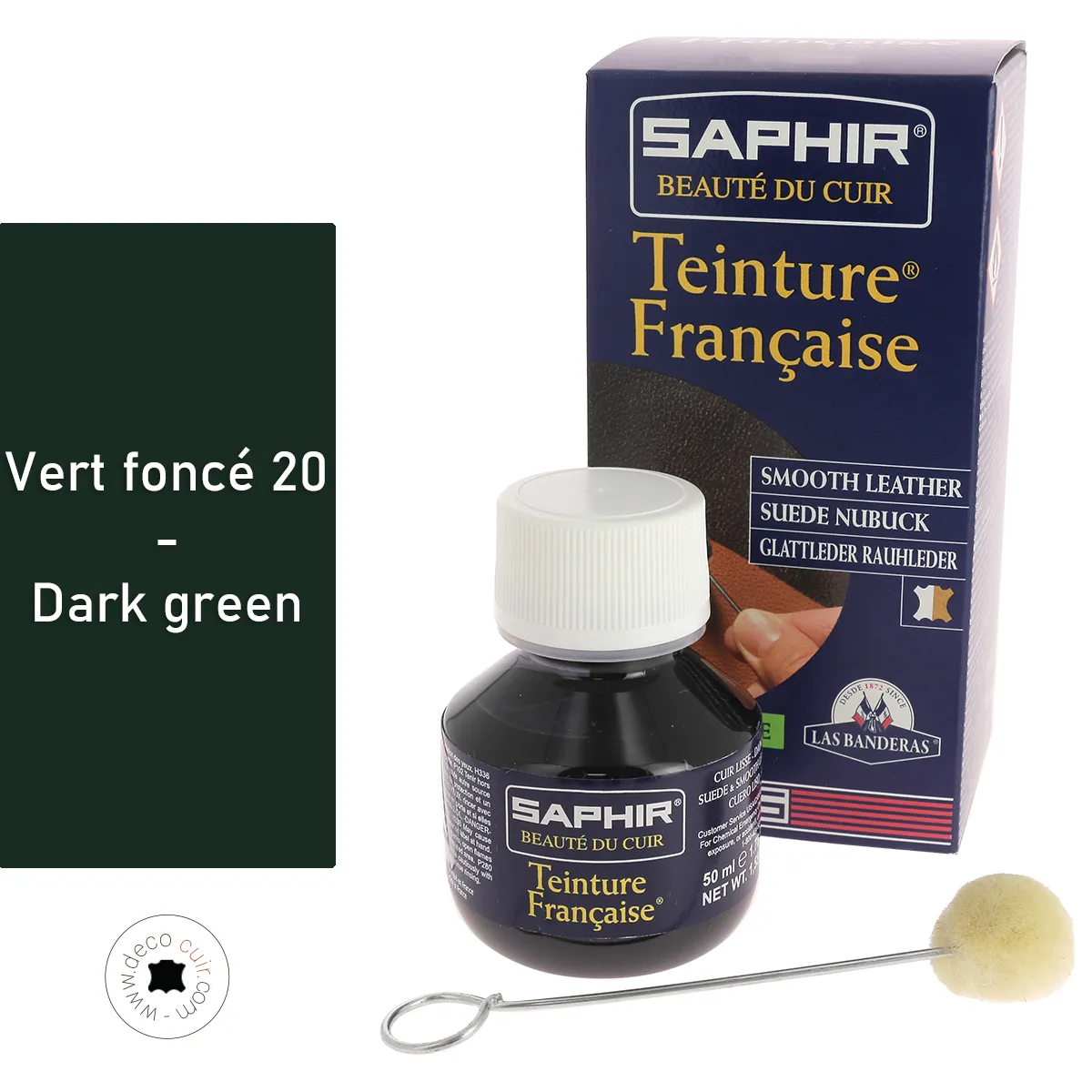 Teinture Française 50ml Saphir - VERT FONCÉ 20