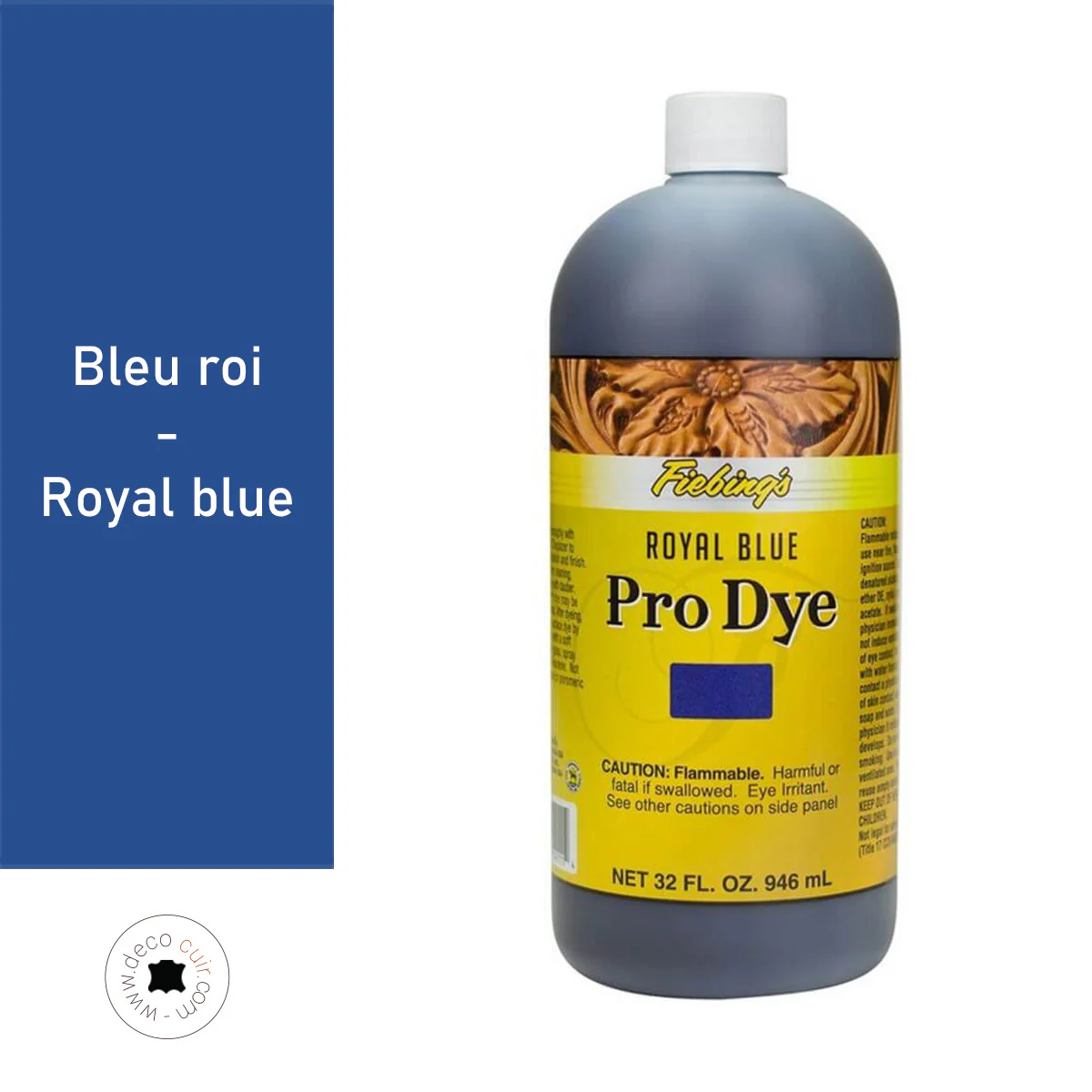 Teinture à l'huile - Fiebing's Pro Dye - BLEU ROI / ROYAL BLUE - Image 2