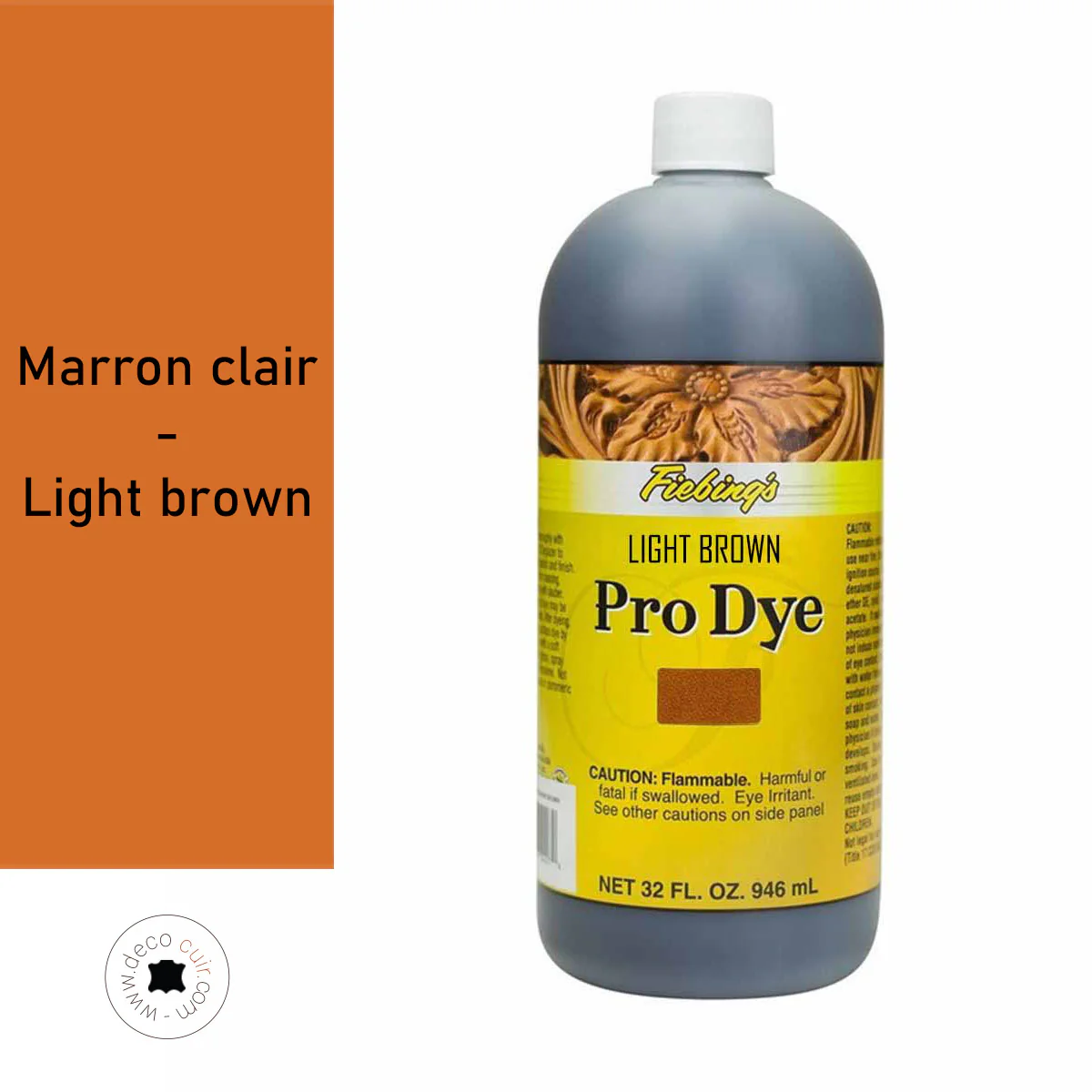 Teinture à l'huile - Fiebing's Pro Dye - MARRON CLAIR / LIGHT BROWN - Image 3