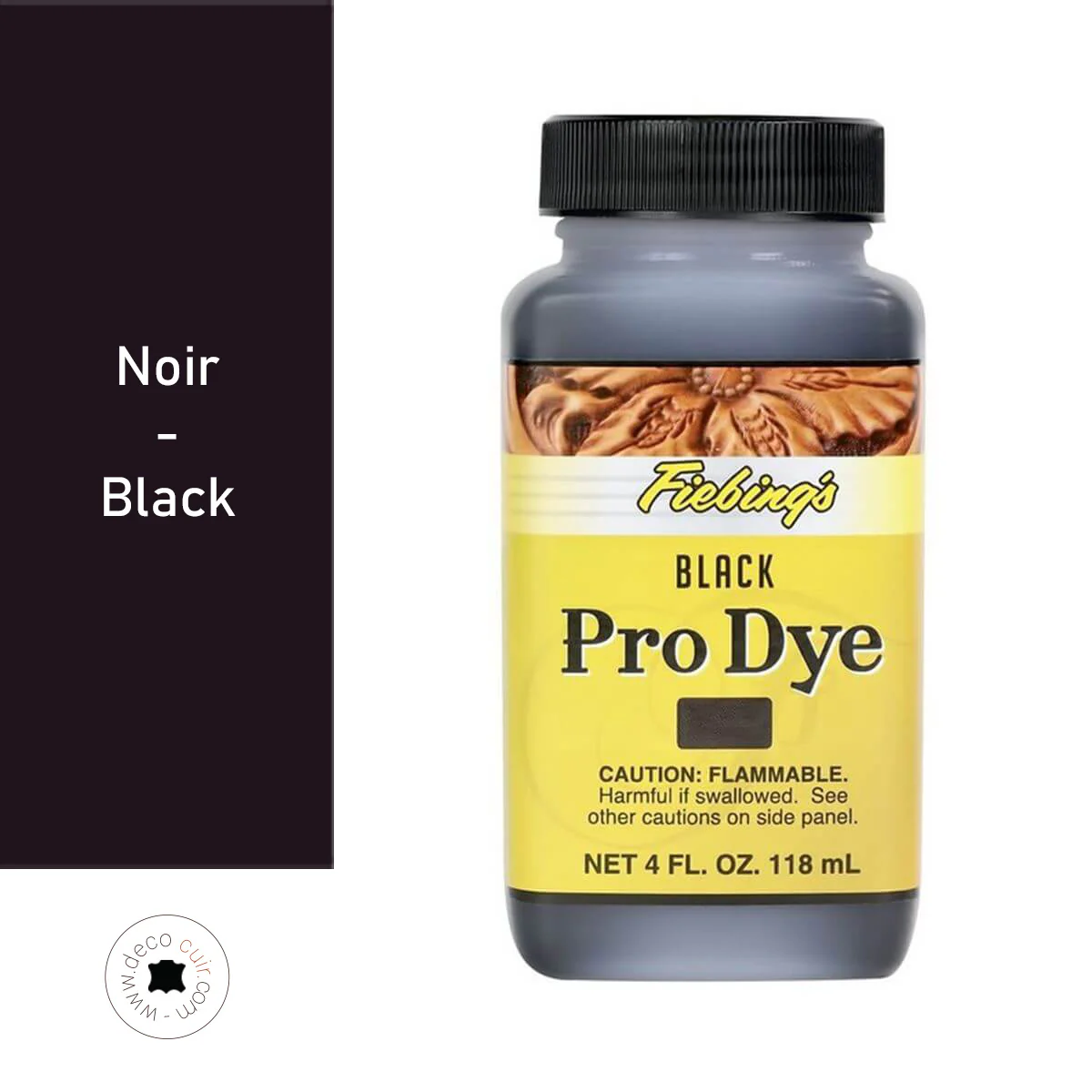Teinture à l'huile - Fiebing's Pro Dye - NOIR / BLACK