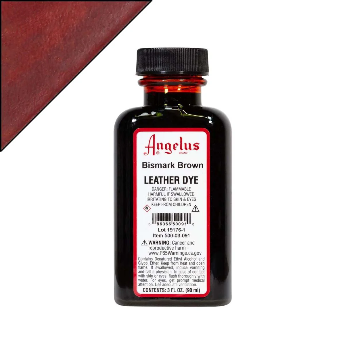 Teinture pour cuir Angelus Leather Dye 90ml - Bismarck Brown 091