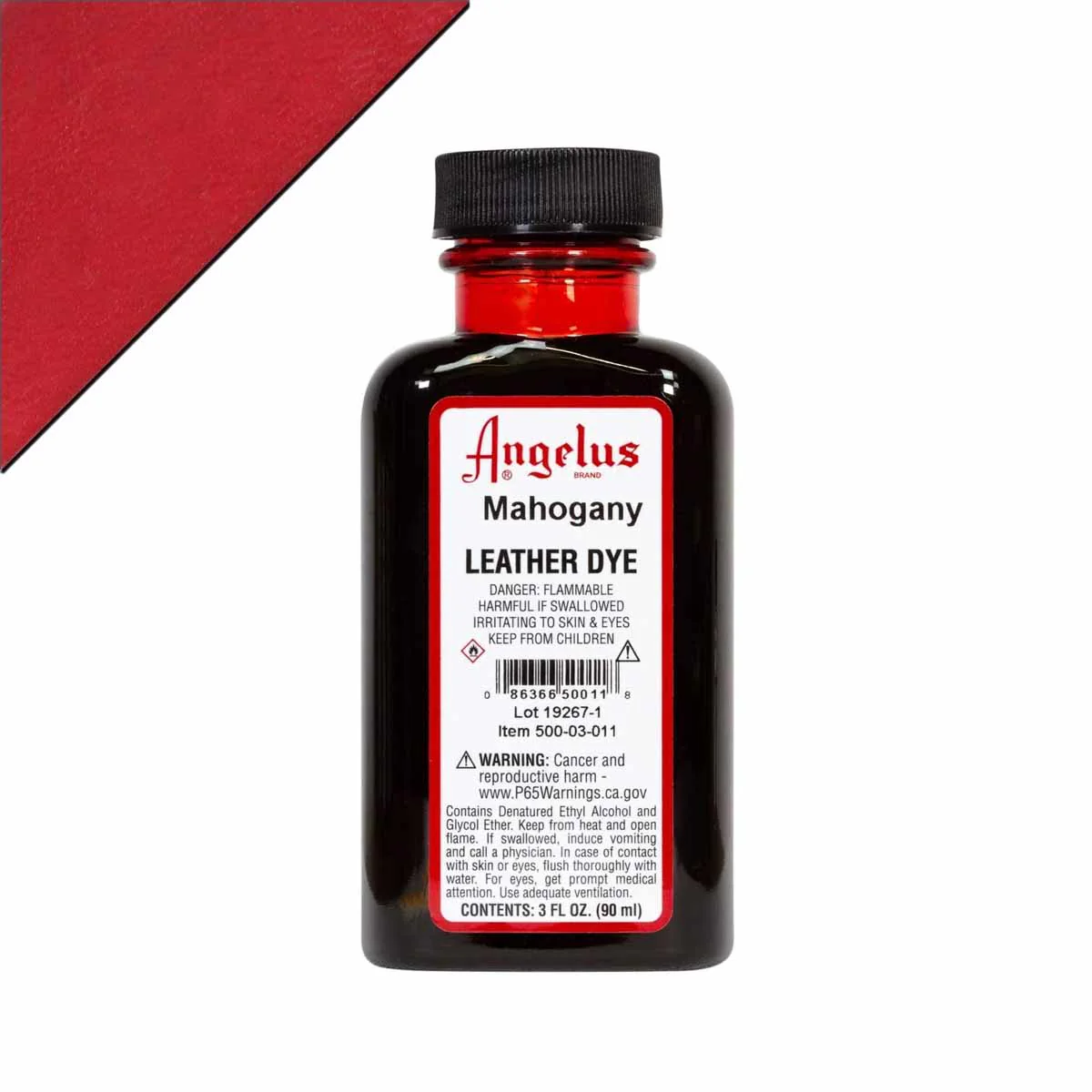 Teinture pour cuir Angelus Leather Dye 90ml - Mahogany 011