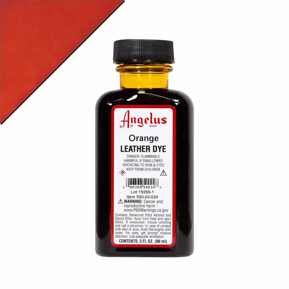 Teinture pour cuir Angelus Leather Dye 90ml - Orange 024