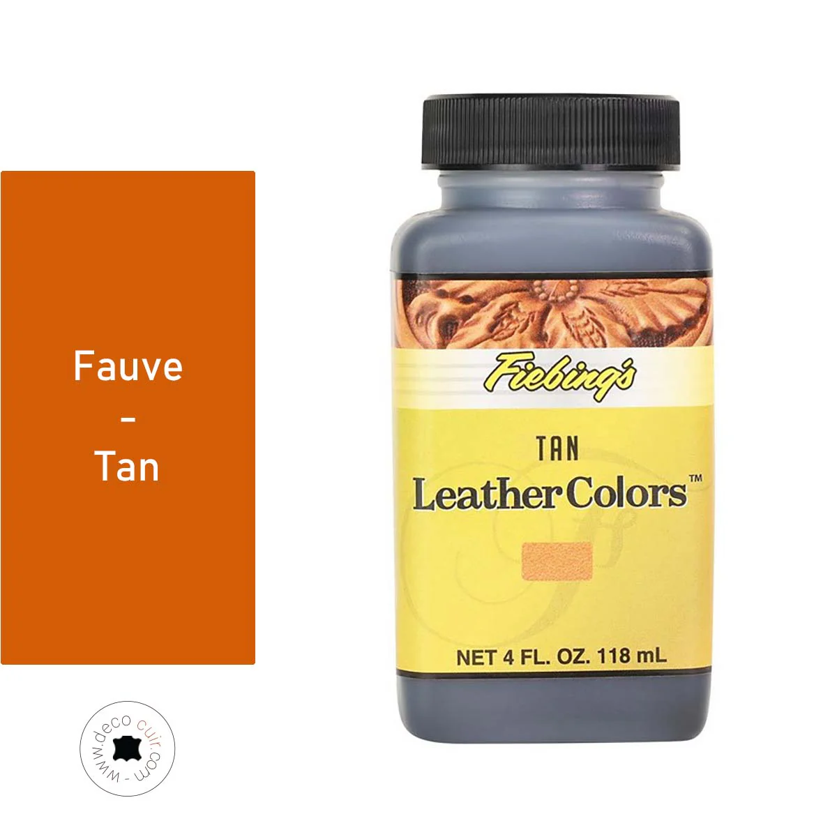 Teinture pour cuir - Fiebing's Leather Colors 118ml - FAUVE / TAN