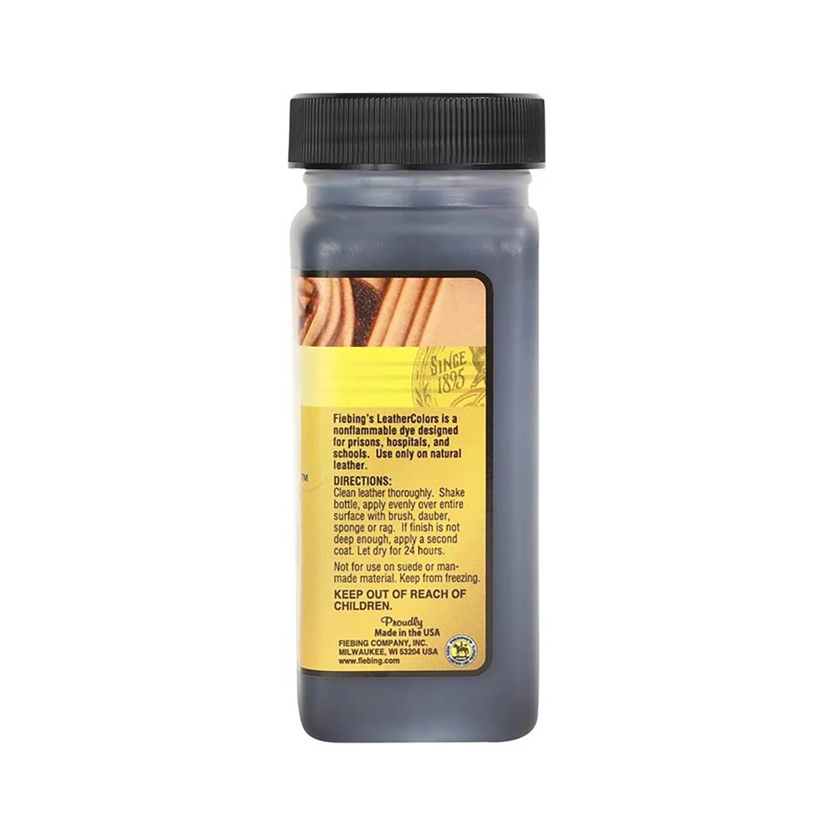 Teinture pour cuir - Fiebing's Leather Colors 118ml - NOIR / BLACK - Image 3