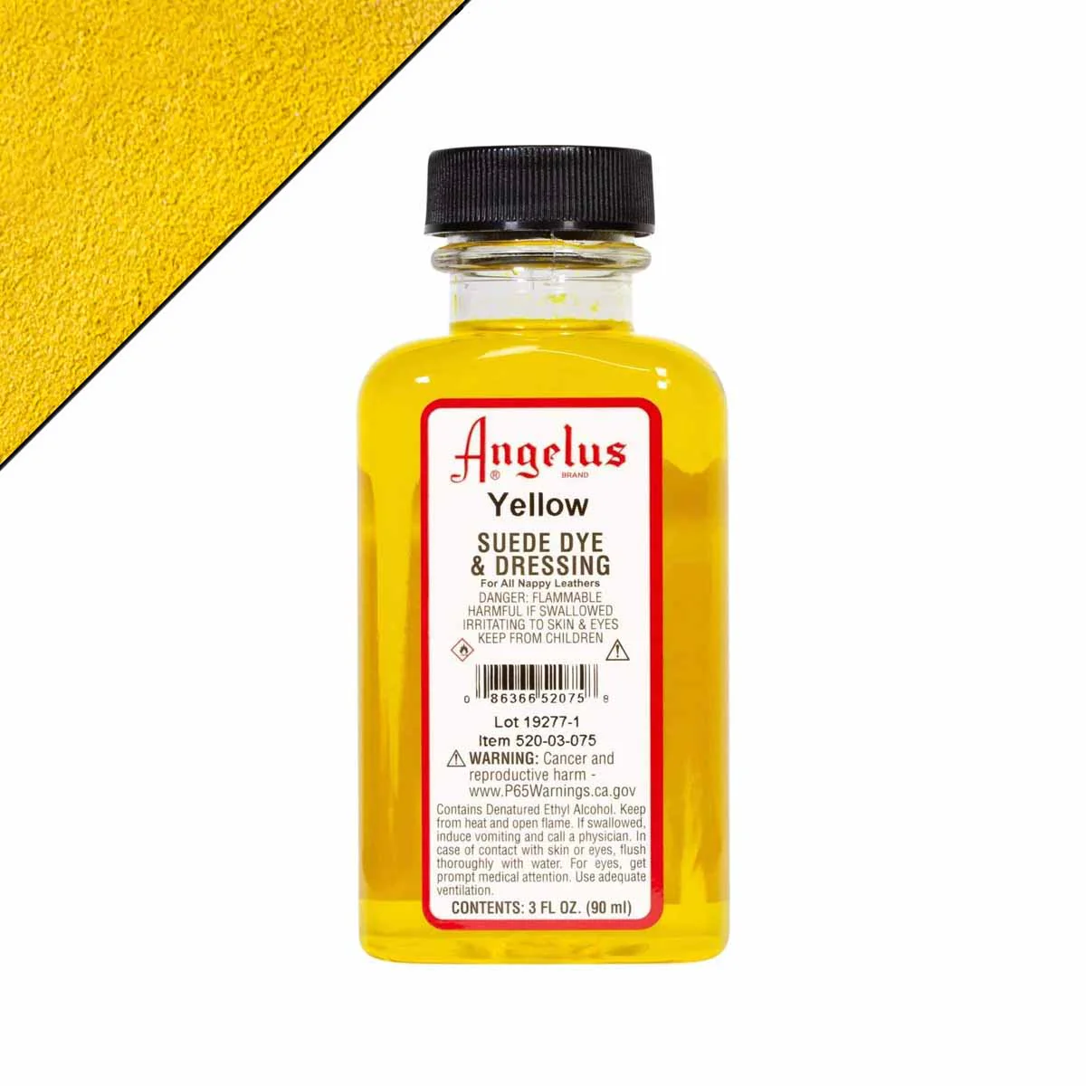 Teinture pour cuir velours Angelus Suede Dye 90ml - Yellow 075