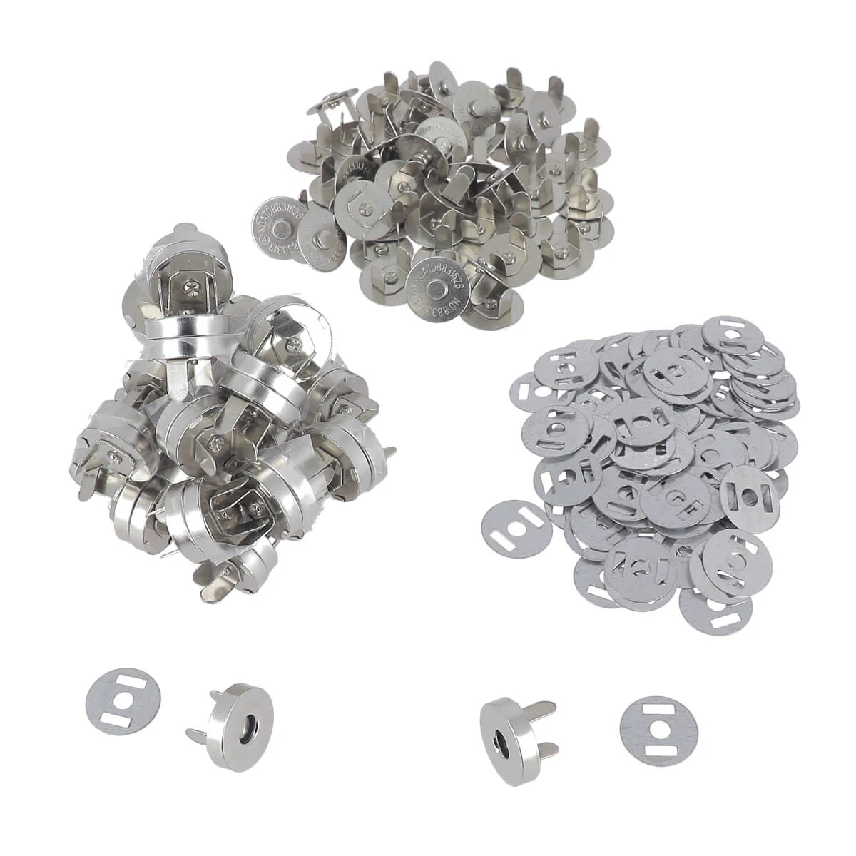 Lot de 50 fermoirs TOP magnétiques ÉCONOMIQUE - RONDS - Image 4