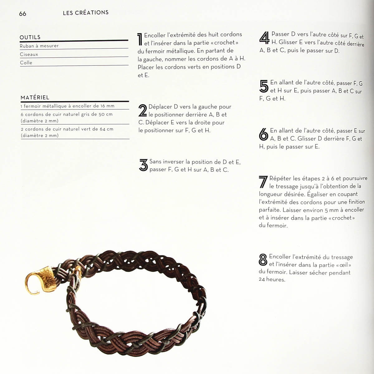 Tressage du cuir - Créer bijoux et accessoires - Image 3
