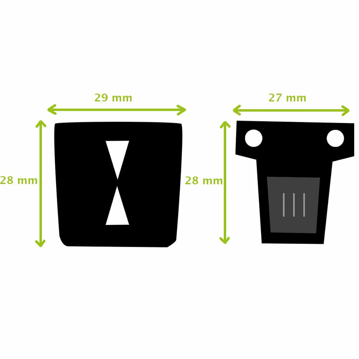 TUCK - Fermeture de cartable - 27x28mm - Image 2