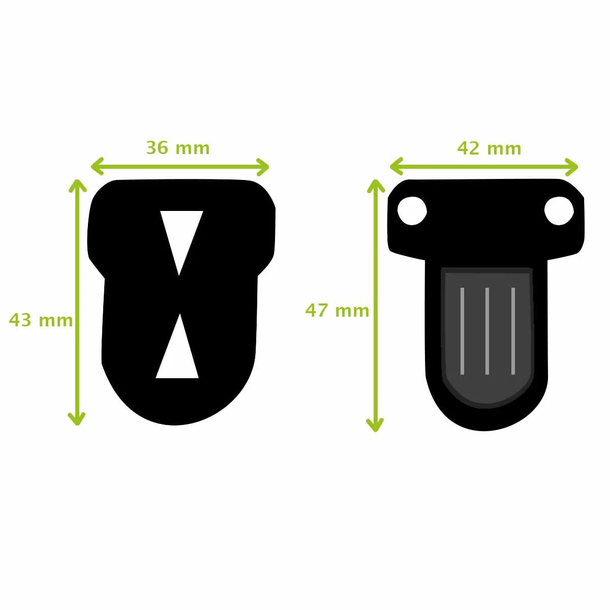 TUCK - Fermeture de cartable - 42x47mm - Image 2